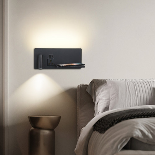 祺睿卧室现代简约智能语音壁灯新