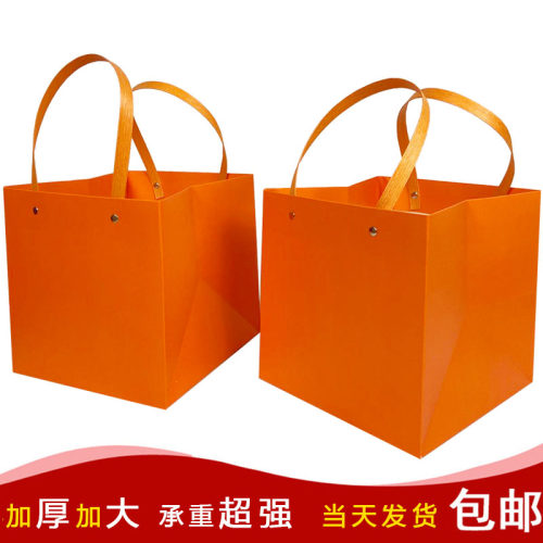 方形牛皮纸袋手提袋大号礼品袋子