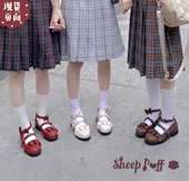 现货 升级版 绵羊泡芙梅露露原创Lolita鞋 少女感日系花边单鞋 女
