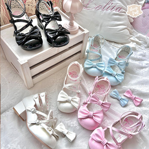 【八折清仓1】小甜茶 绵羊泡芙原创lolita鞋百搭休闲福利折扣款