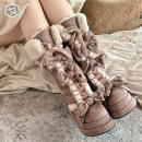 【现货】暖糕糕 绵羊泡芙Lolita冬款小腿靴保暖雪地靴长靴