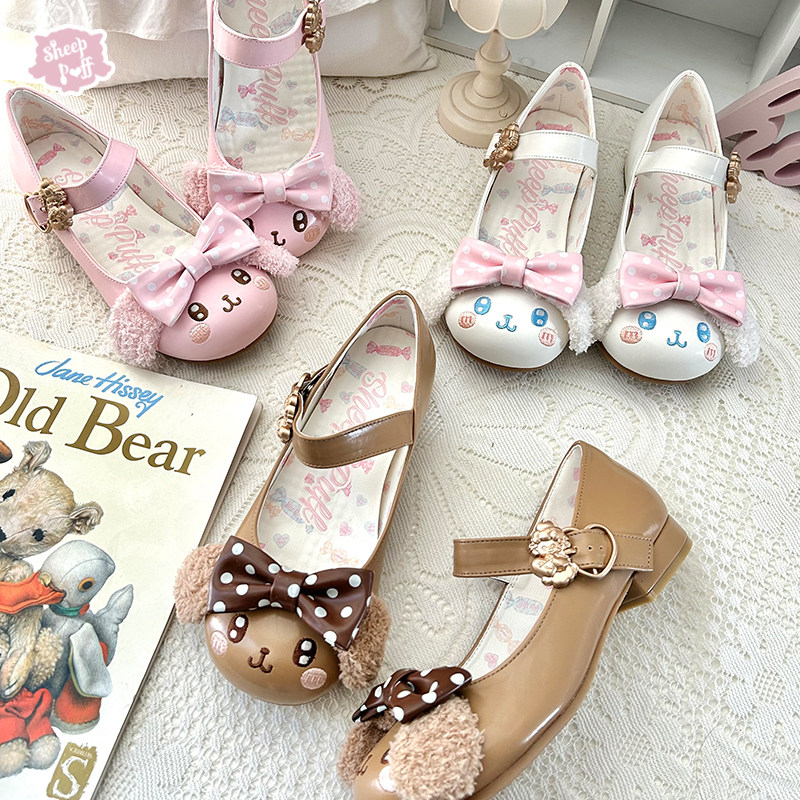 【定金】皮皮狗 绵羊泡芙Lolita小狗可爱低跟单鞋,模玩/动漫/周边/娃圈三坑/桌游,lolita洛丽塔鞋类,淘宝优惠券,粉丝福利购,淘宝优惠卷