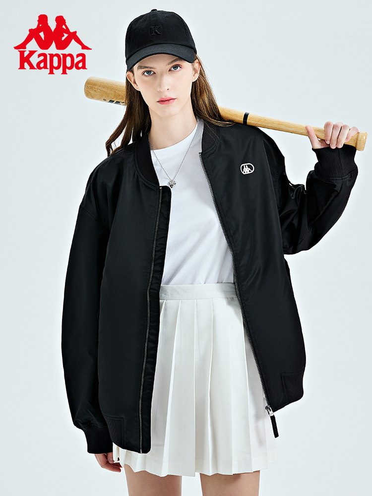 KAPPA 카파 백투백 재킷 봄 가을 신작 야구 유니폼 재킷 여성 캐주얼 스포츠 폭격기 재킷 남성