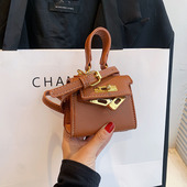 女童手提凯莉包简约百搭小女孩斜挎包潮 时尚 韩版 儿童包包2025新款