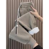 新款 加绒加厚卫裤 女百搭显瘦束脚哈伦裤 冬季 高腰宽松休闲运动裤