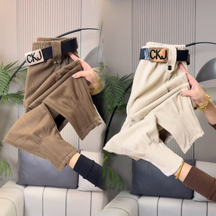 新款 小脚裤 马丁裤 百搭显瘦靴裤 加厚女士休闲哈伦裤 欧货2025秋冬季