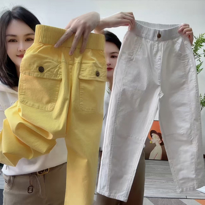 2025夏季新款水洗棉休闲裤