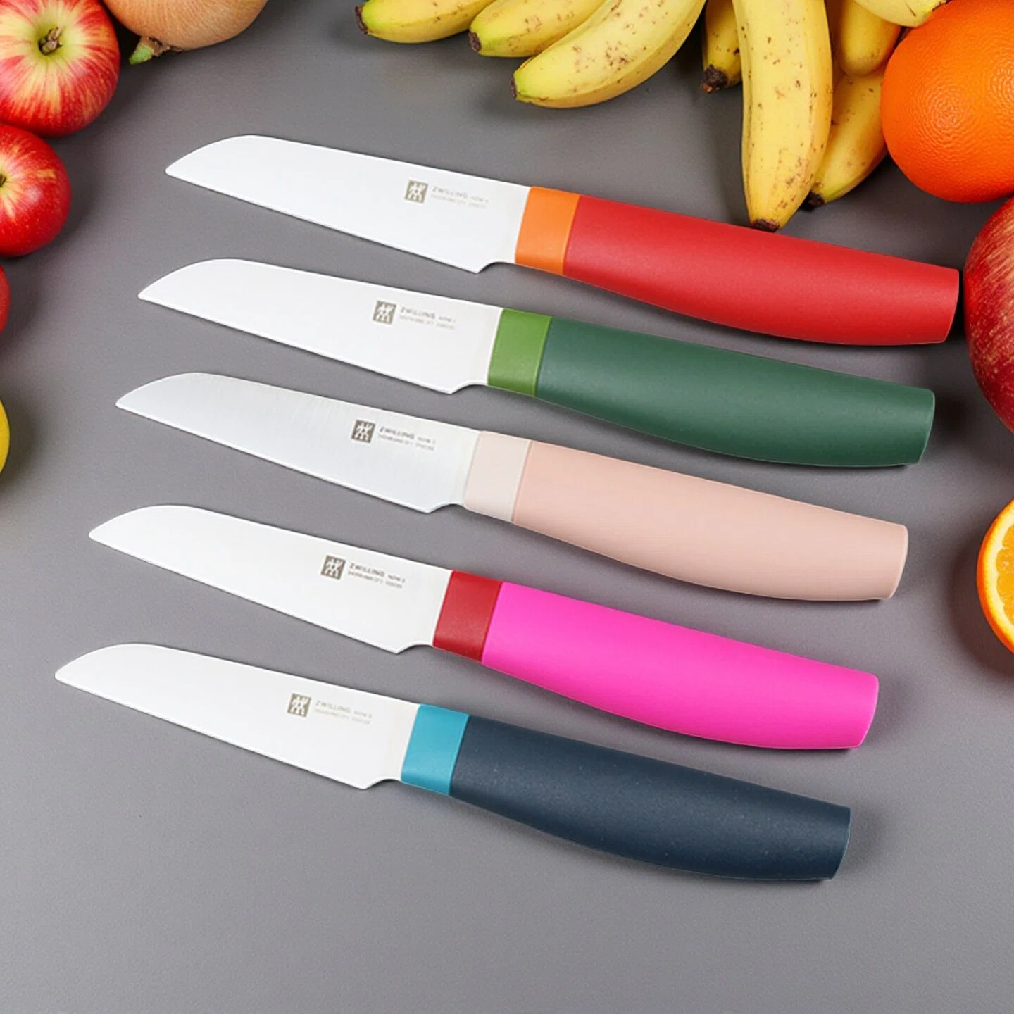 德国双立人便携水果刀不锈钢家用果皮刀蔬菜刀套装旅行水果刀包邮