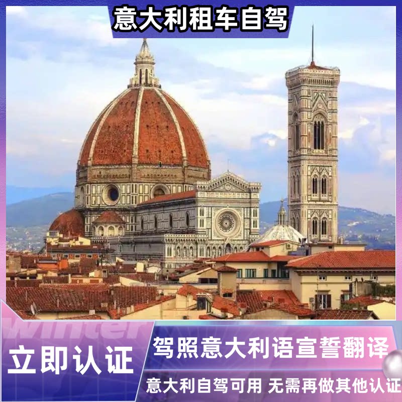 驾照意大利语宣誓翻译国际驾照认证中国驾照意大利语翻译件租车