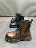 Martens, утепленные ботинки на платформе в английском стиле с молнией, коллекция 2024 года, в британском стиле