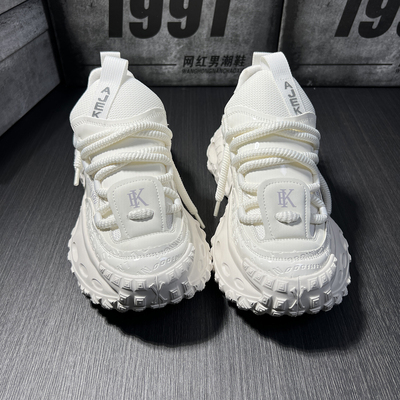 2025新款秋季厚底增高老爹鞋