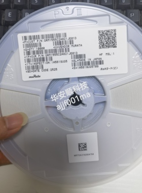 GRM1555C2A821JE01D 0402 821J 820PF 100V NPO全新原装贴片电容