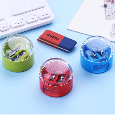 德国KUM木铅笔塑料双孔卷笔刀