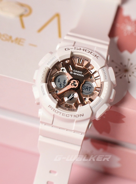 卡西欧运动手表女正品防水女表GMA-S110MP-4A1/4A2/4A3/7A/S120MF