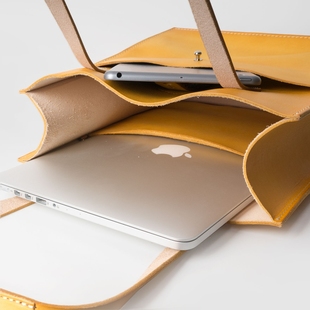 真皮女包大气手提包复古牛皮托特包女简约小众单肩包原创手工植鞣