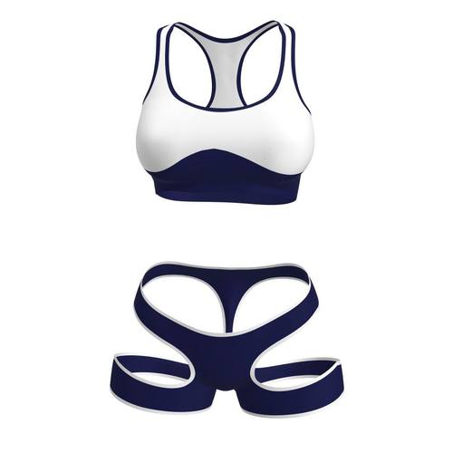 性感内衣运动套装女撞色吊带背心