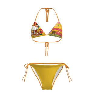 内衣绑带胸垫女 泳装 25年新款 性感比基尼泳衣小胸聚拢显大分体泳装