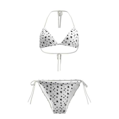 游泳装性感分体式比基尼星星图案