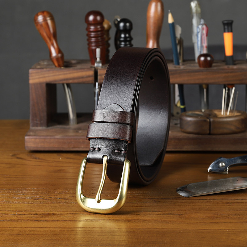 老街记忆真皮皮带 手工皮带定做 男款纯铜扣休闲针扣腰带头层牛皮|msdalam kategori Aksesori/Belt kulit/Hat/Muffler, tali pinggang/tali pinggang kulit/pinggang - dari Buy2taobao.com untuk memberikan perkhidmatan ejen Taobao profesional membeli