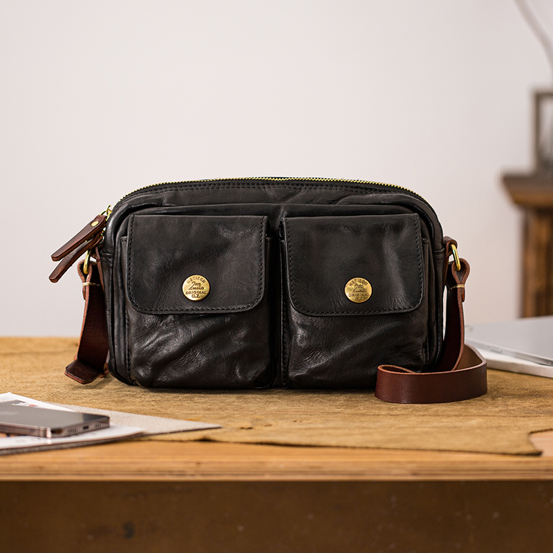 后步男士单肩包百搭休闲小背包潮