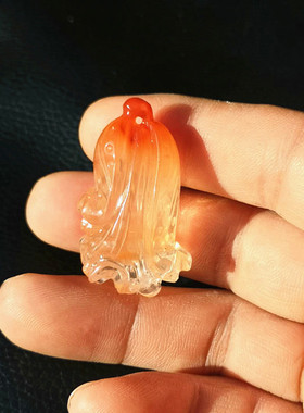 中国水晶矿石水晶天然挂件吊坠