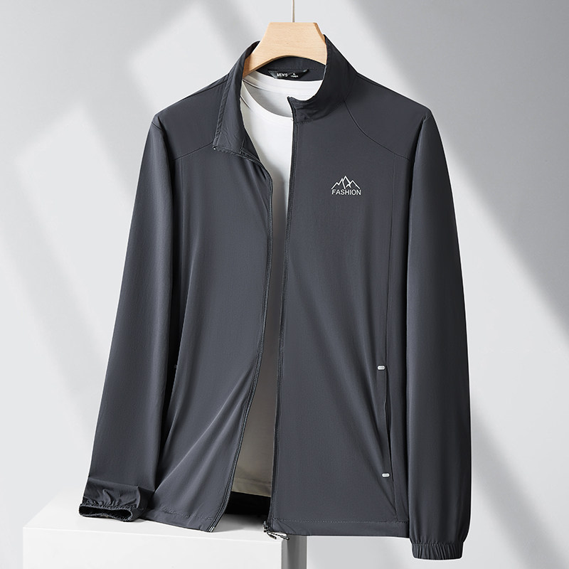 男士青年夏季超薄冰丝防晒衣男胖子外套加肥加大号速干立领防晒服,男装,夹克,淘宝优惠券,粉丝福利购,淘宝优惠卷