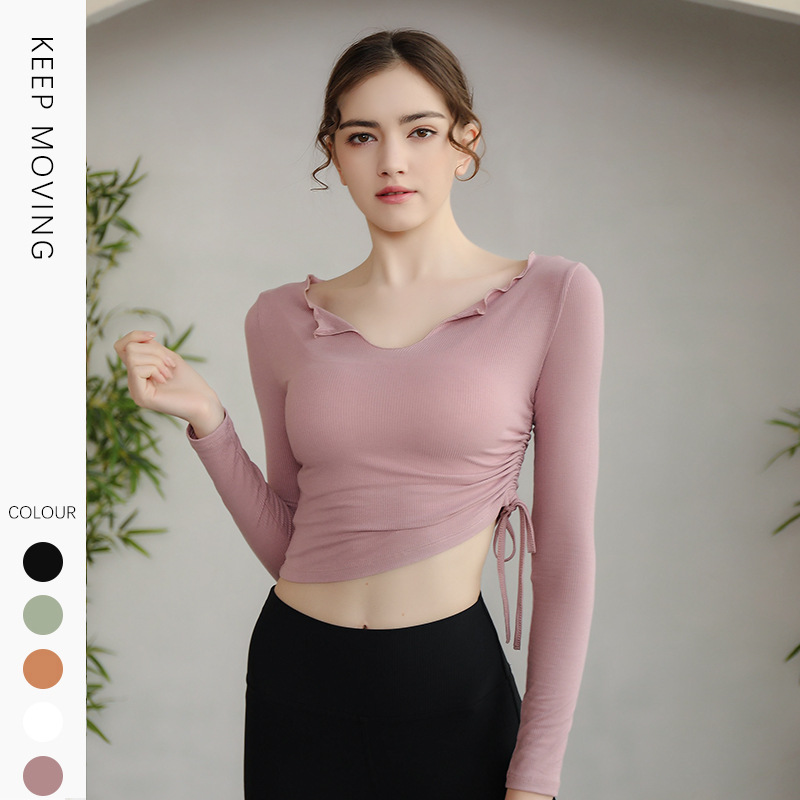 可瑜可伽瑜伽服长袖健身服