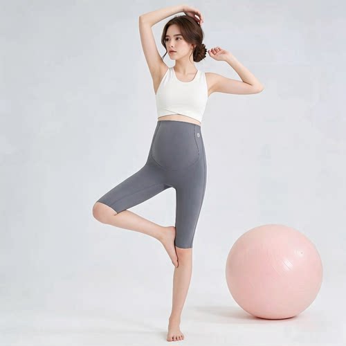 孕妇瑜伽服五分裤套装运动背心