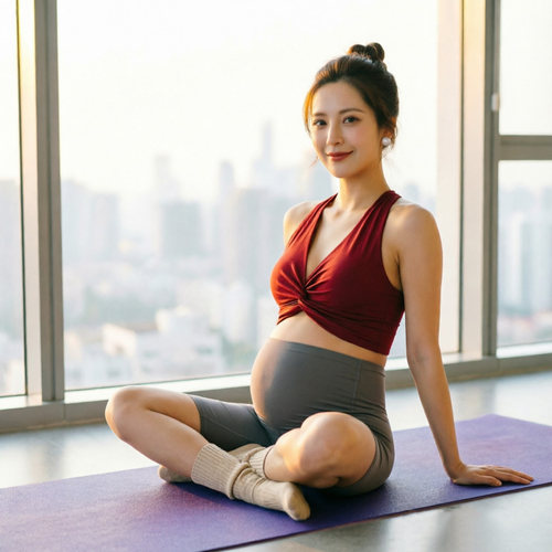 孕妇新款带胸垫普拉提瑜伽套装
