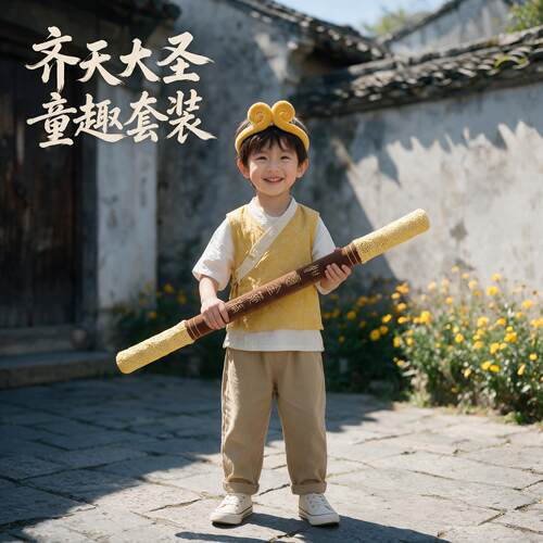 创意孙悟空金箍发饰定海神针毛绒玩具如意金箍棒儿童男生道具礼物