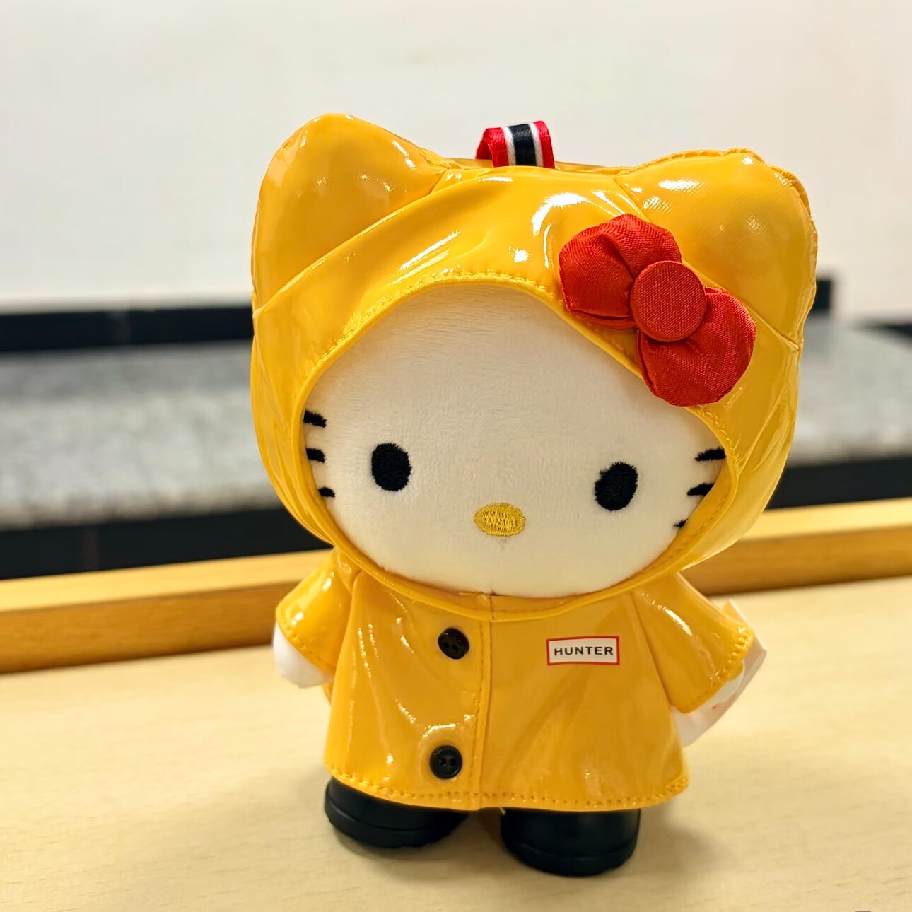 可爱黄色雨衣kitty挂件hunter711便利店联名KT包包挂饰女生日礼物图片