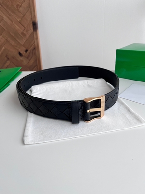 2026最新款男士编织腰带 纯手工intreccio大格子编织高端百搭皮带