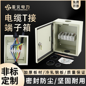 T接端子箱低压电缆分支箱大电流转接转化分线箱t型铜排接线配电箱