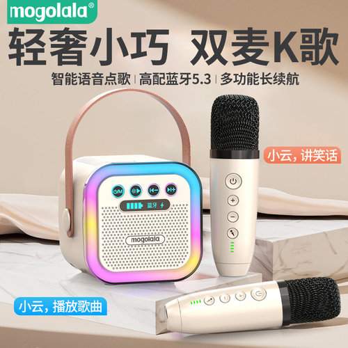 蓝牙音箱麦克风一体麦家庭音响蓝牙音响全民K歌家用无线套装ktv