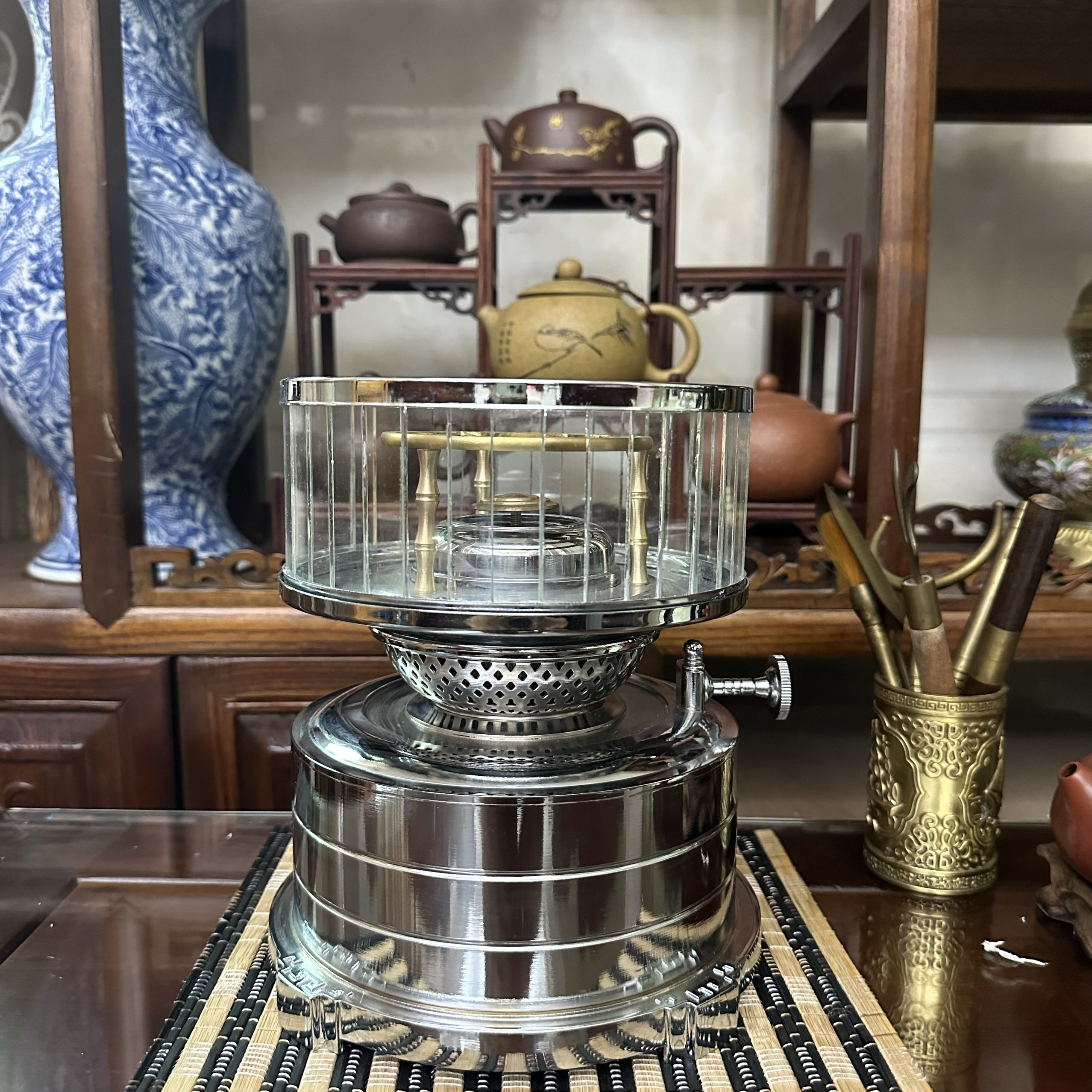 煮茶炉空气灯酥油灯煤油灯茶灯铜