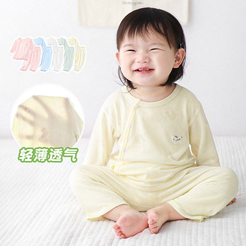 宝宝轻薄透气夏季空调服套装
