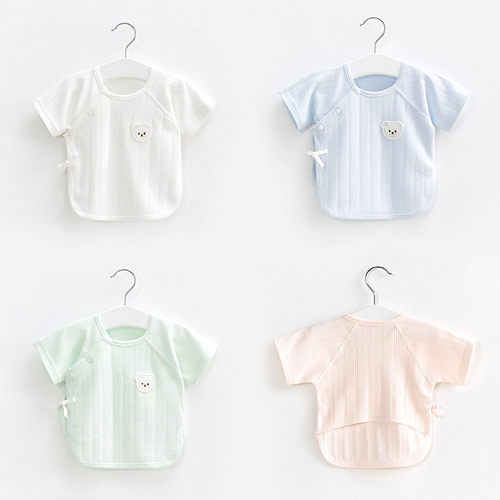 新生婴儿衣服夏季薄款短袖和尚服