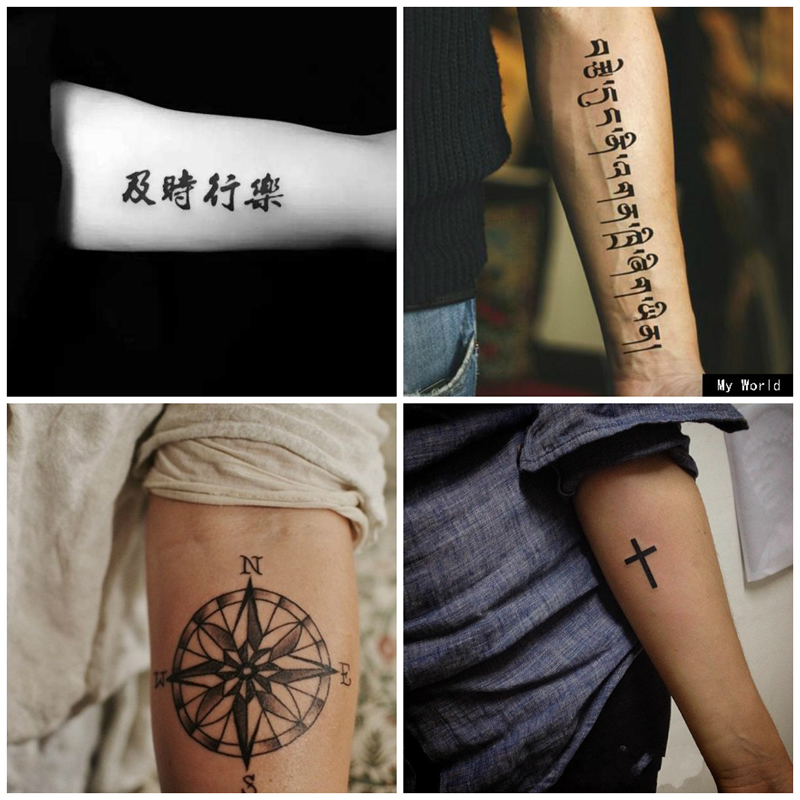ÎÆÉíÌù·ÀË®ÄÐÅ®³Ö¾Ãº«¹ú·ÂÕæ»¨±Û¿É°®´ÌÇà°ëÓÀ¾ÃÍøºìͬ¿îÎÆÉíÌùÖ½