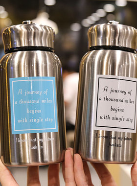 保温杯大容量户外便携简约304不锈钢男女士泡茶水杯子带过滤网壶