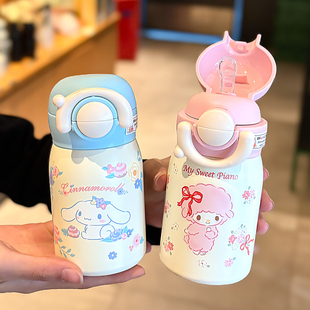 迷你保温杯女生高颜值2025新款便携小巧口袋杯儿童吸管水杯小容量