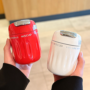 女士随身携带小水杯保温杯高档精致外带高颜值小容量大口径咖啡杯