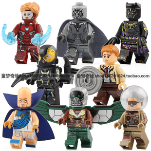 复仇者联盟3黄蜂战士观察者美国队长秃鹫拼装积木人仔玩具X0218