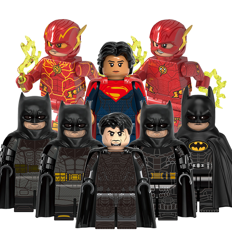 正义联盟G0123基顿蝙蝠侠DC闪电侠佐德兼容国产积木人仔拼装玩具