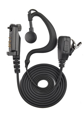 适配天津712对讲机耳机tcb-c-236d耳麦降噪高品质入耳式耳挂耳麦