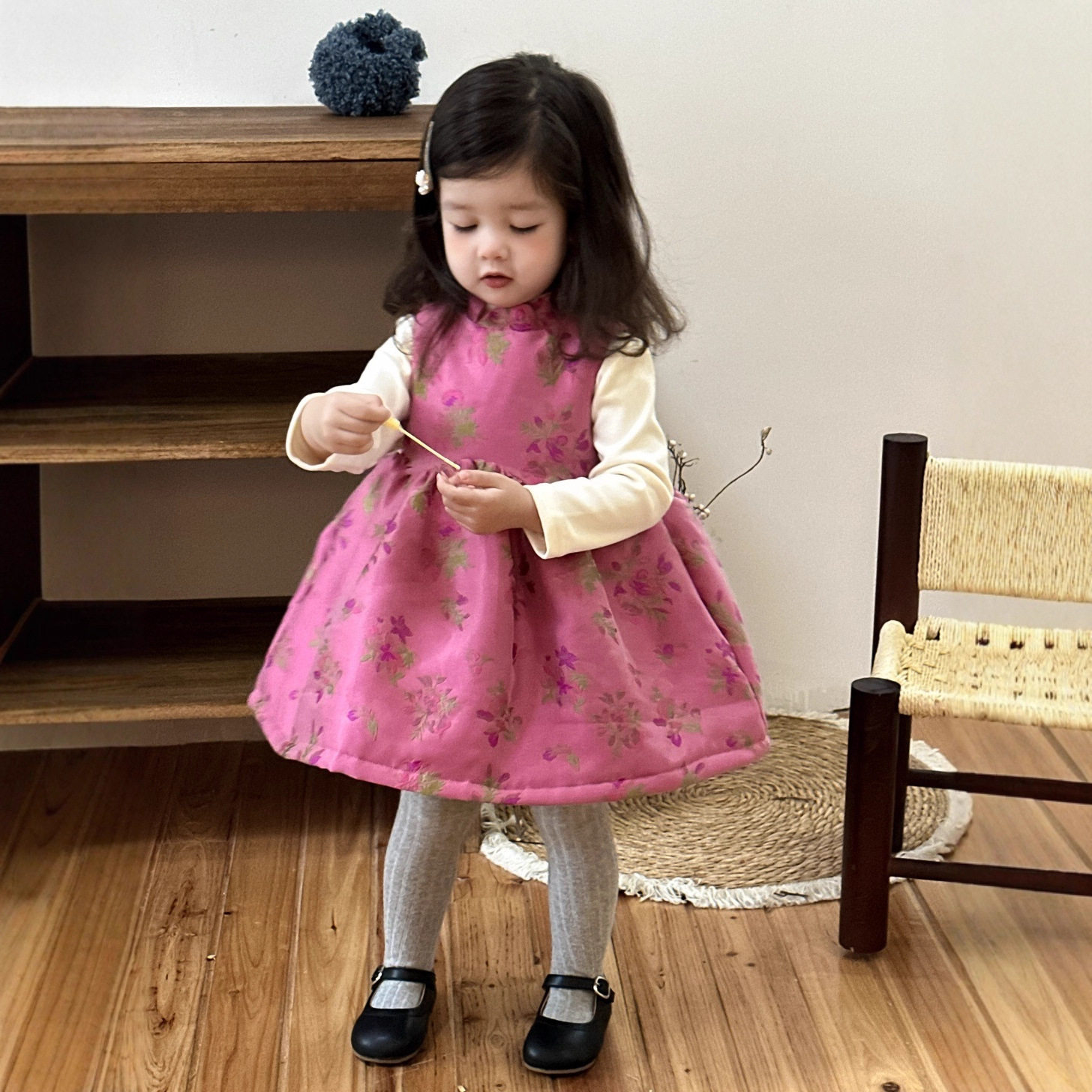 小童秋冬背带连衣裙加厚2025新款韩版童装宝宝冬装女童半高领,童装/婴儿装/亲子装,儿童运动套装,淘宝优惠券,粉丝福利购,淘宝优惠卷