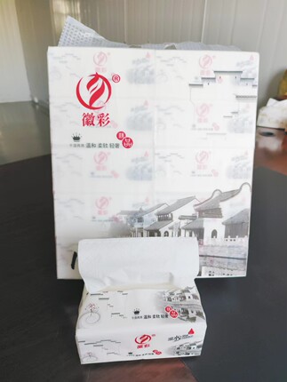 徽彩家用宝宝抽纸婴幼儿亲肤干湿两用加厚100包包邮