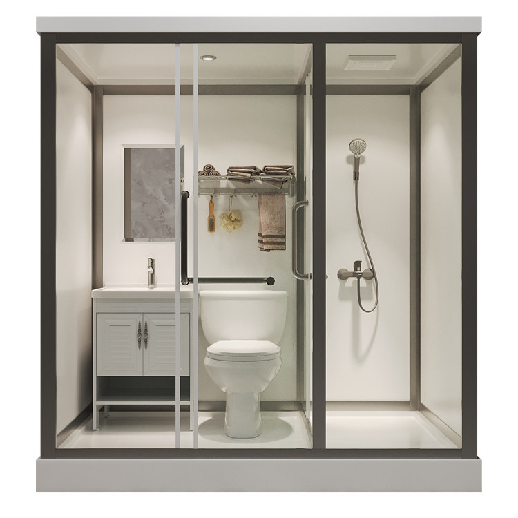 一体式浴室淋浴房家用卫生间简易集成厕所洗澡房卫浴整体式马桶房