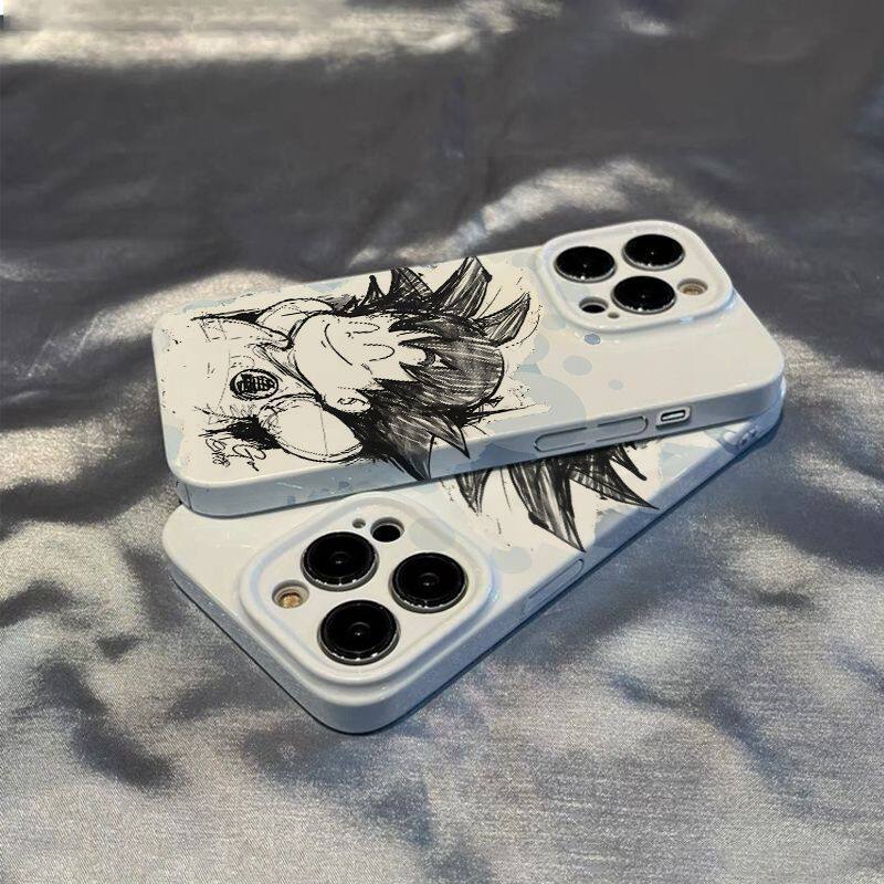 适用iPhone13苹果12p15创意菲林18ProMax硬壳14PLUS手机壳七龙珠线稿小悟空适用OPPORENO16适用小米17ULTRA