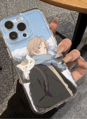 手机壳iPhone13适用12荣耀畅玩40PLUS苹果14透明软15动漫16ProMax夏目友人帐猫咪OPPOA3PRO可爱iQOOneo9spro+