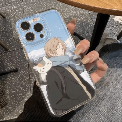 手机壳iPhone13适用12荣耀畅玩40PLUS苹果14透明软15动漫16ProMax夏目友人帐猫咪OPPOA3PRO可爱iQOOneo9spro+